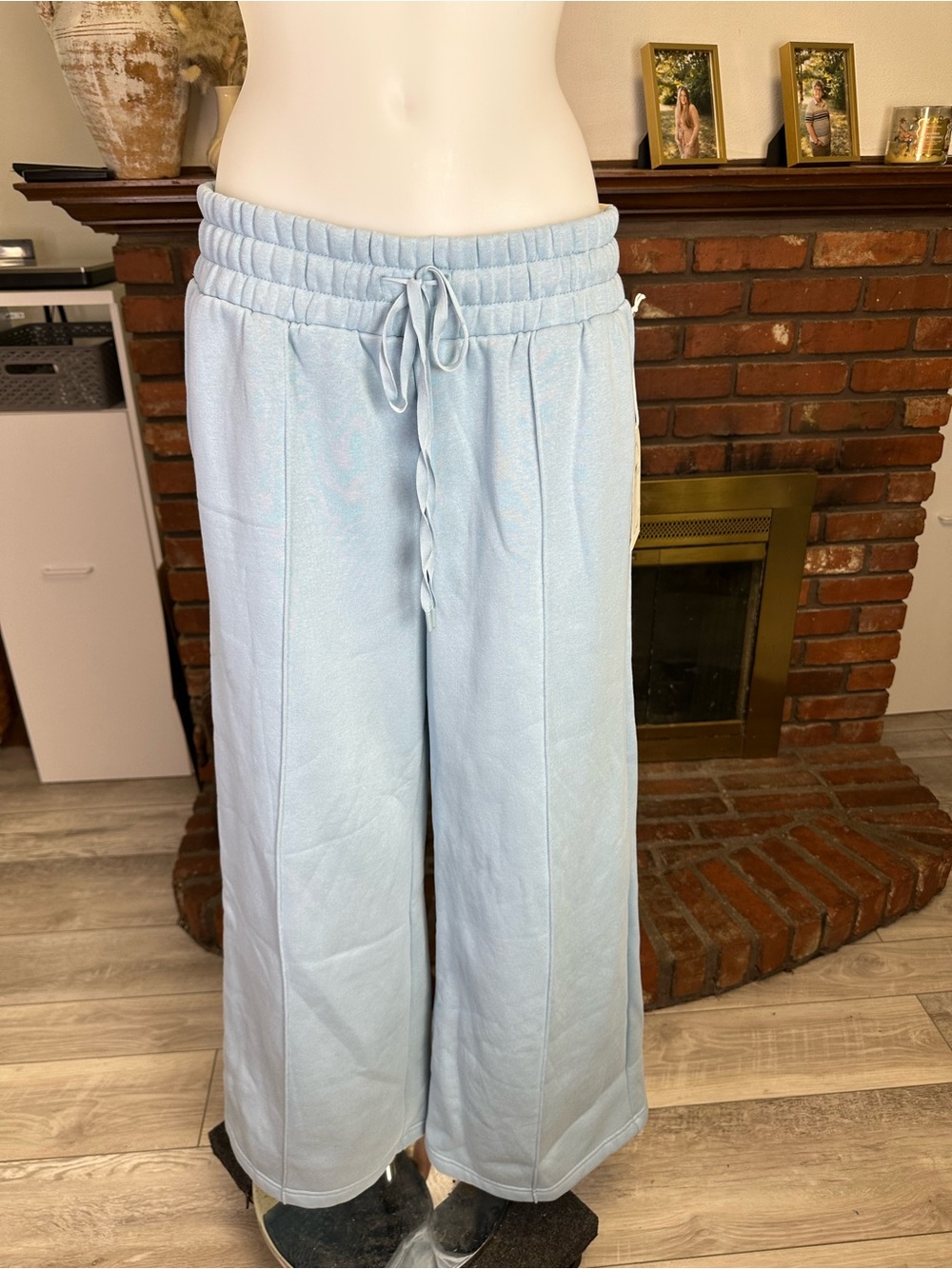 Blogilates Travel Trouser Sweats in Light Blue -large